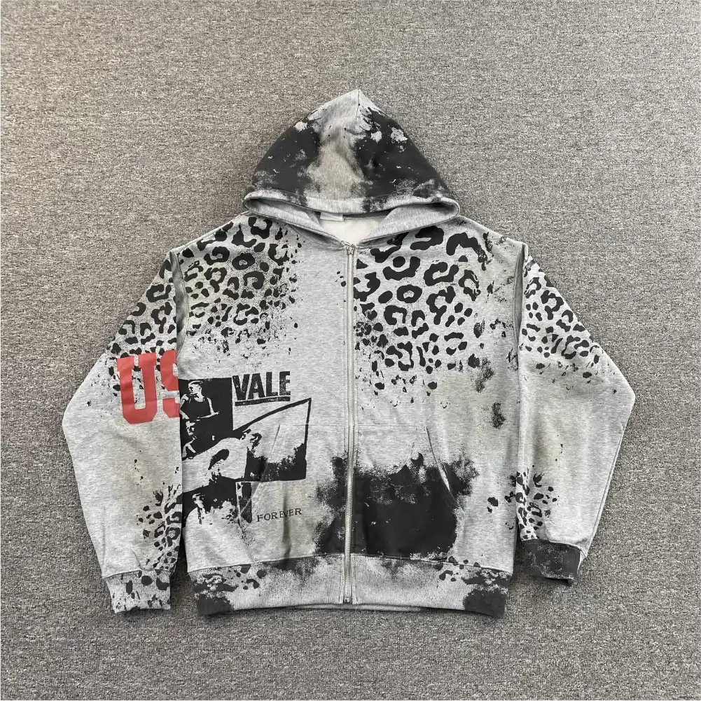 Vale Forever Cheetah Zip-up hoodie Vale Forever Cheetah Zip-up hoodie