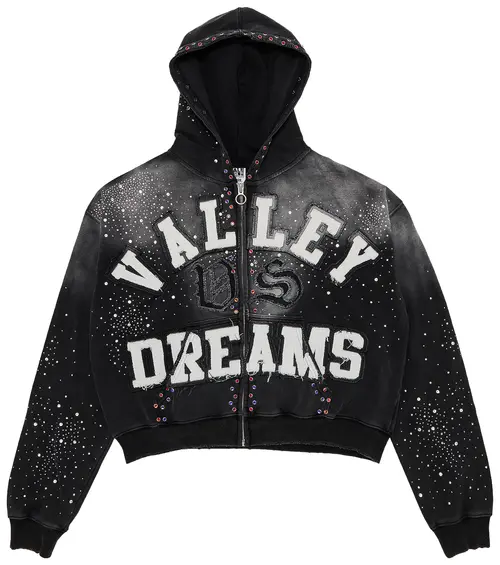 Vale Forever Classico Zip Up Black Hoodie Vale Forever Classico Zip Up Black Hoodie
