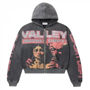Vale Forever Devil’s Advocate Zip-Up Black Red Hoodie