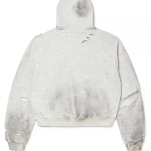 Vale Forever Distressed Chain Grey Hoodie