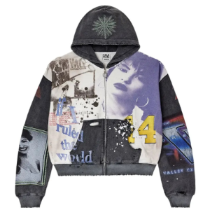 Vale Forever Noise Zip-Up Black Hoodie