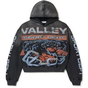 Vale Forever Sport Dept Big Dog Vintage Black Hoodie