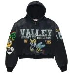 Vale Forever Army Of Valley Dreams Zip Hoodie Black