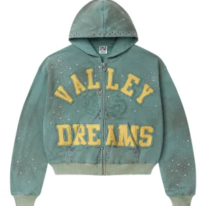 Vale Forever Bank Zip-Up Green Hoodie