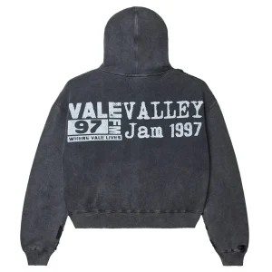 Vale Forever Big Valley Chain Luxe Black Hoodie