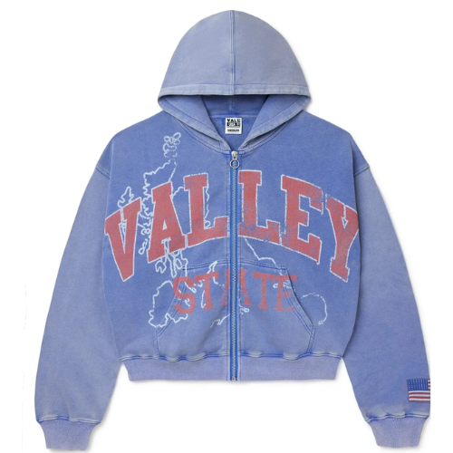 Vale Forever Blue Valley State Zip-Up Hoodie Vale Forever Blue Valley State Zip-Up Hoodie