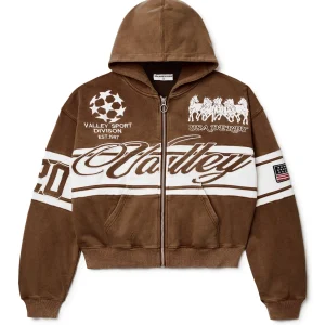 Vale Forever Brown Zip Up Valley Hoodie