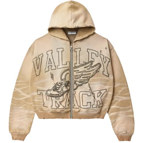 Vale Forever Garden Zip-Up Sand Hoodie Vale Forever Garden Zip-Up Sand Hoodie