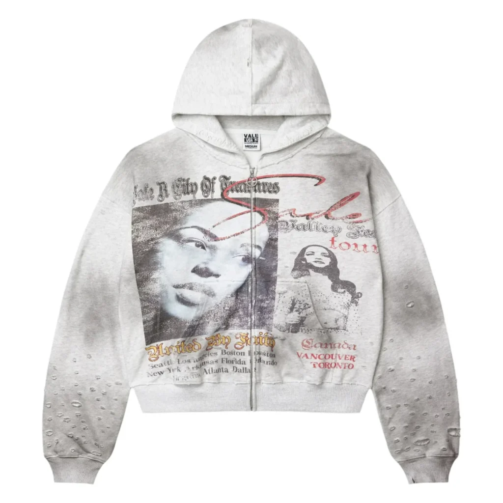 Vale Forever Pioneer Zip Grey Hoodie Vale Forever Pioneer Zip Grey Hoodie