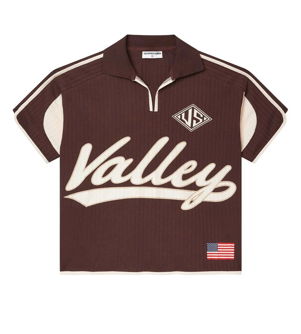 Vale Forever British Polo Tee Brown Vale Forever British Polo Tee Brown