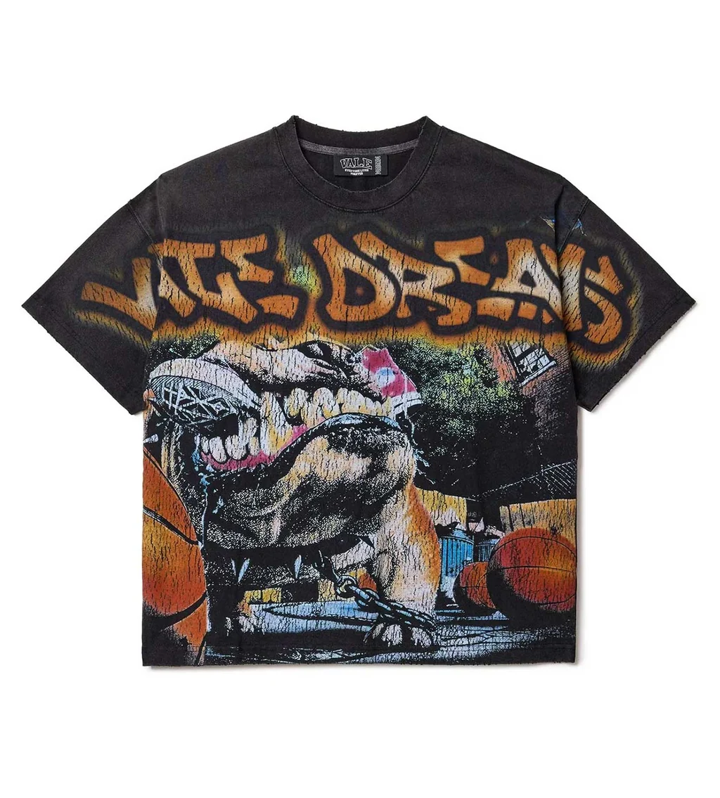 Vale Forever Bulldog Big Tee Black Vale Forever Bulldog Big Tee Black