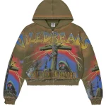 Vale Forever Damned Big Zip Up Hoodie Green