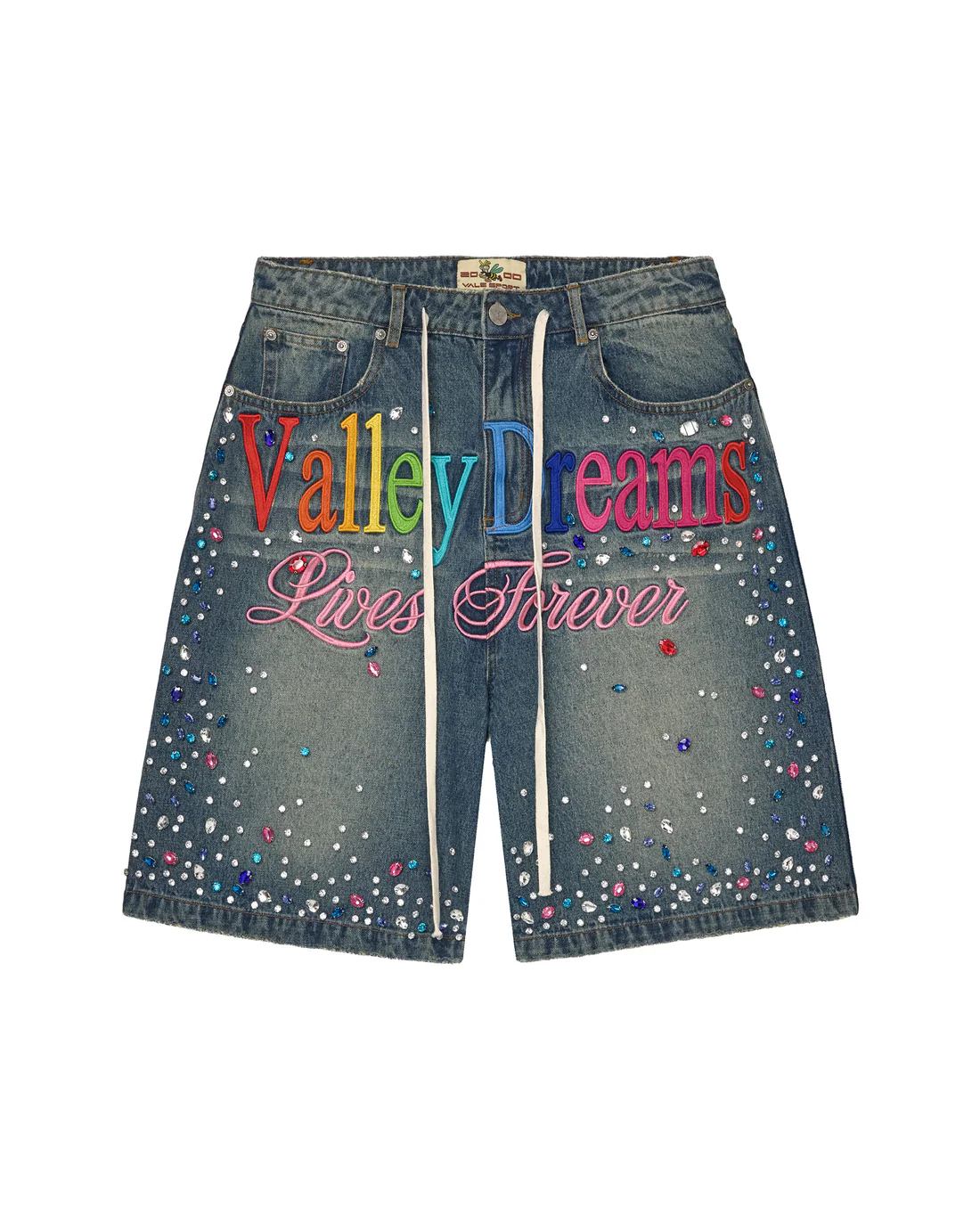 Vale Forever Ice Cream Jorts Blue Vale Forever Ice Cream Jorts Blue