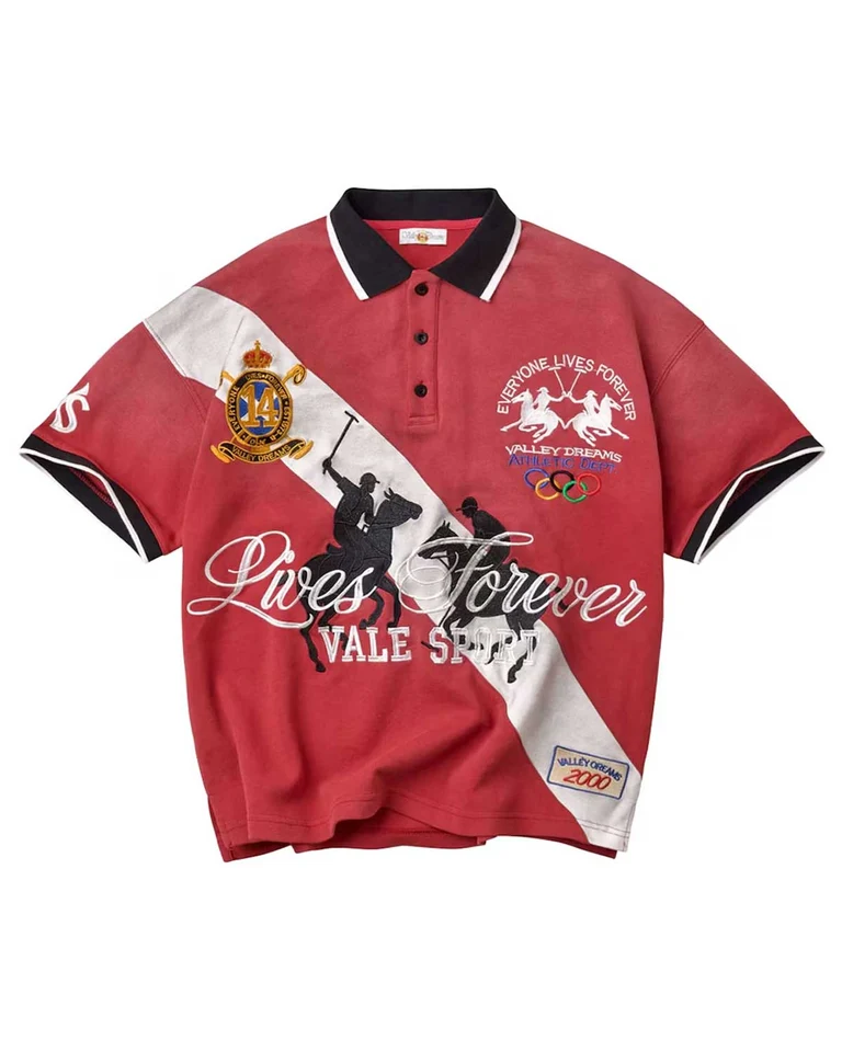 Vale Forever Polo Red Shirt Vale Forever Polo Red Shirt