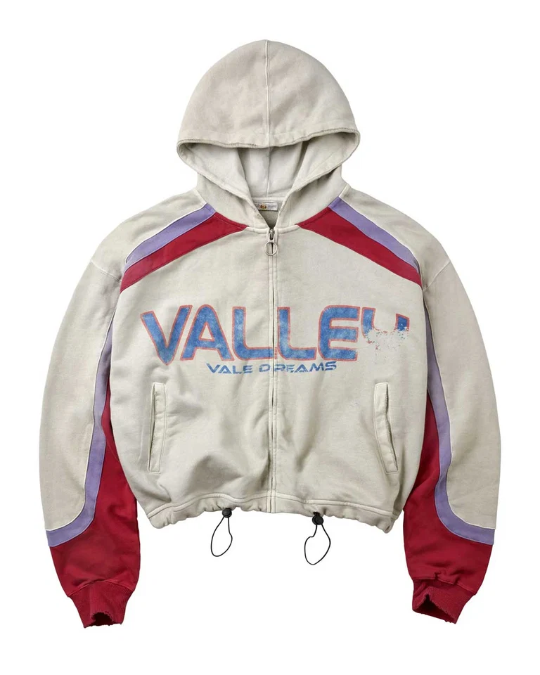 Vale Forever Rocket Zip Up Hoodie White Vale Forever Rocket Zip Up Hoodie White