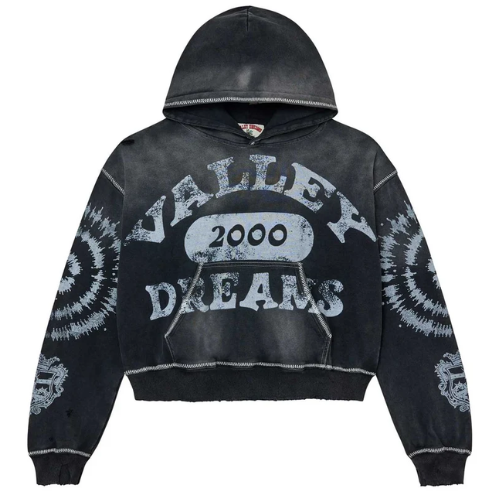 Vale Forever Spiral Pullover Hoodie Black Vale Forever Spiral Pullover Hoodie Black